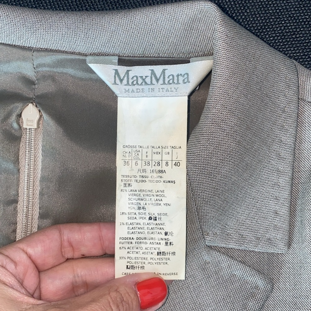 Max Mara Virgin Wool Silk Dress - Picture 9 of 9